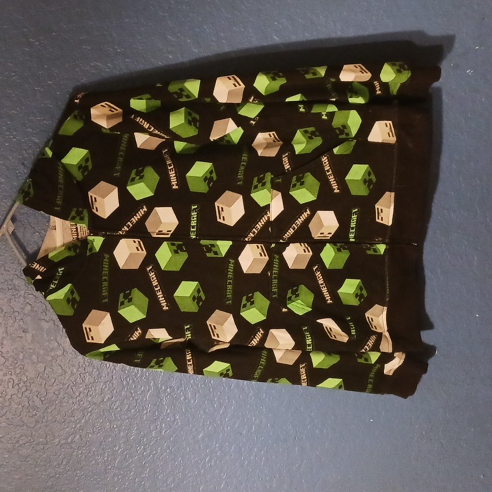 Boys Minecraft zippered hoodie and hat